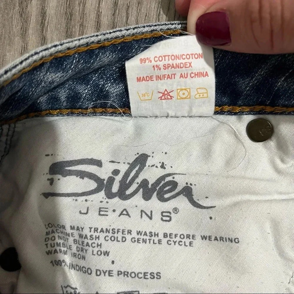 Silver Ravi embroidered mini skirt Size 27 - Picture 7 of 12